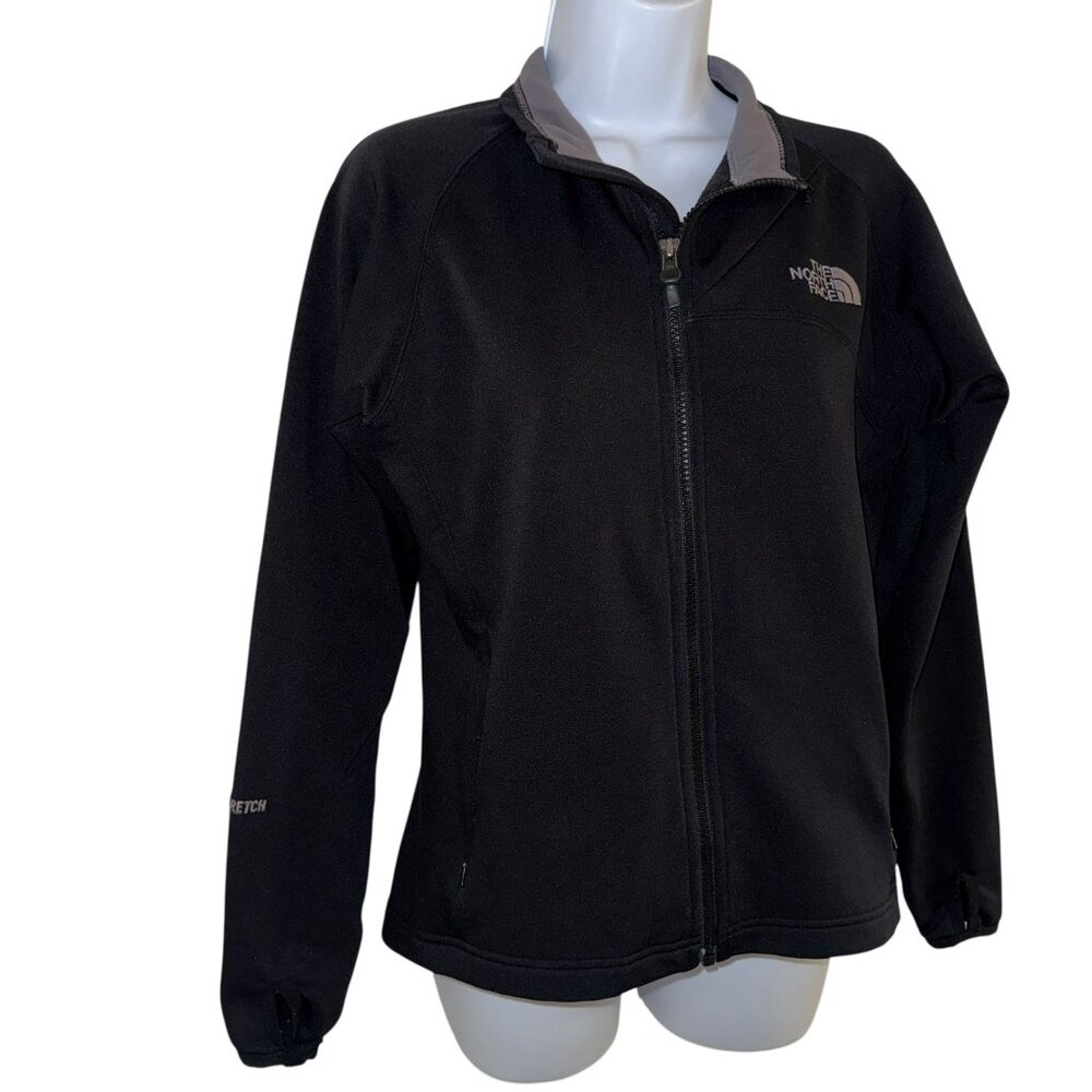 The North Face TNF Womens Jacket S Black Flight Series TKA Stretch Pockets - Picture 2 of 8